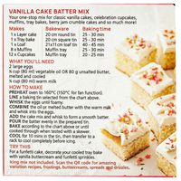 Nomu Vanilla Cake Batter Mix